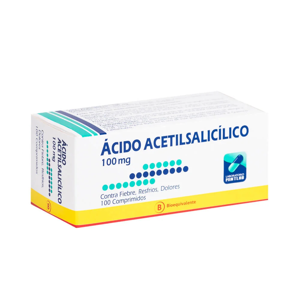 ACIDO ACETILSALICILICO 100MG X 100 COMP