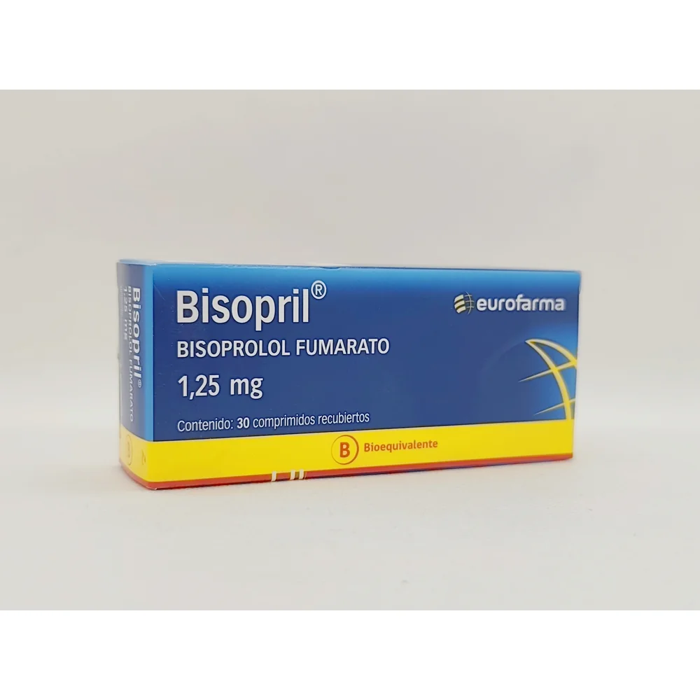BISOPRIL 1,25 MG CJ X 30 COMP RECUBIERTOS