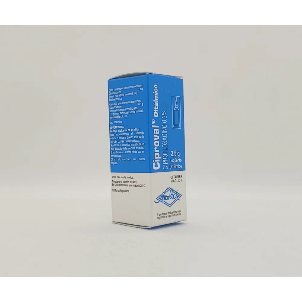 CIPROVAL 0,3 %  X 3,5 GR UNG OFTALMICO