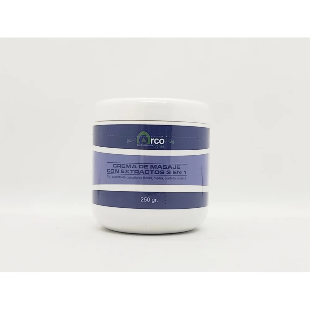 CREMA DE MASAJES 3 EN 1 X 250 GRAMOS