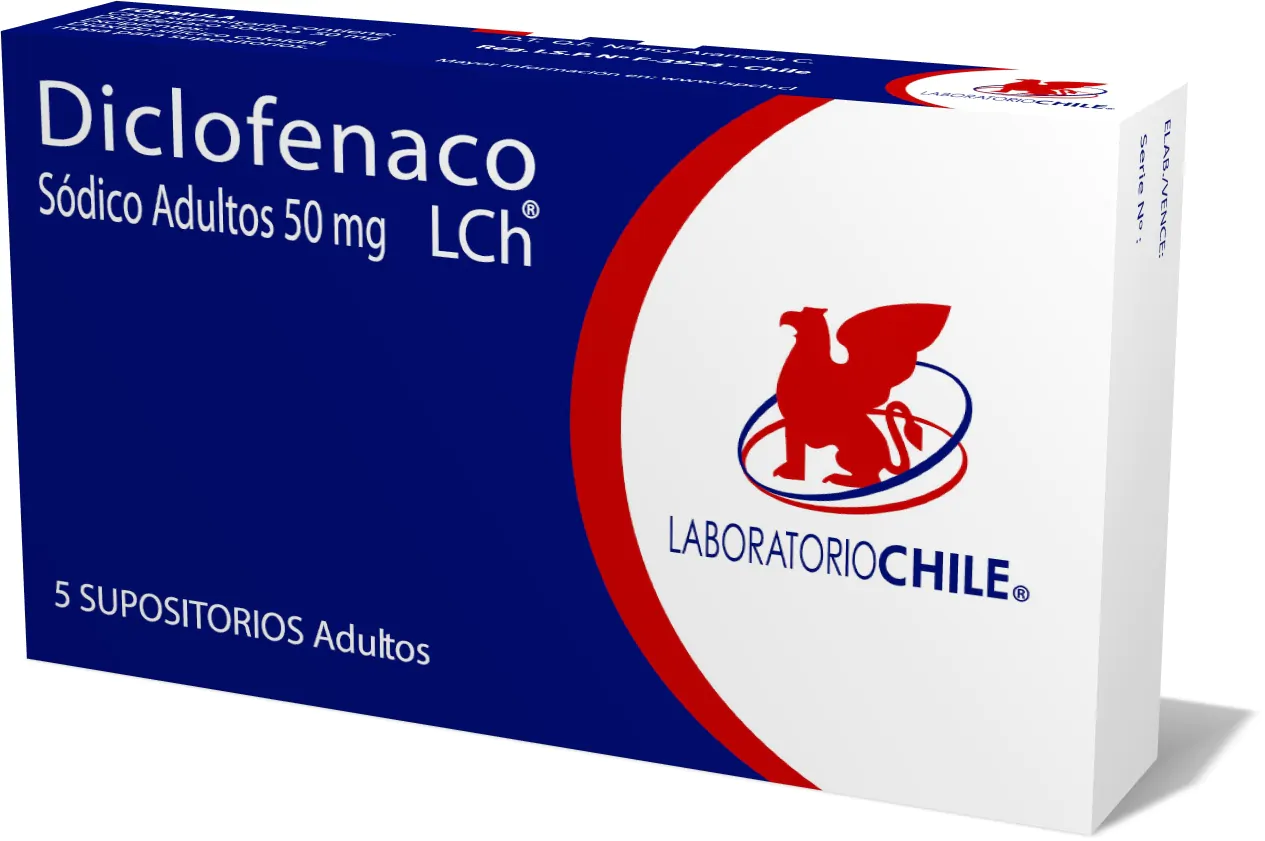 DICLOFENACO SODICO ADULTO 50 MG CJ X 5 SUPOSITORIOS
