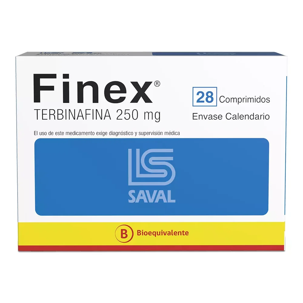 FINEX 250 MG X 28 COMPRIMIDOS (TERBINAFINA)