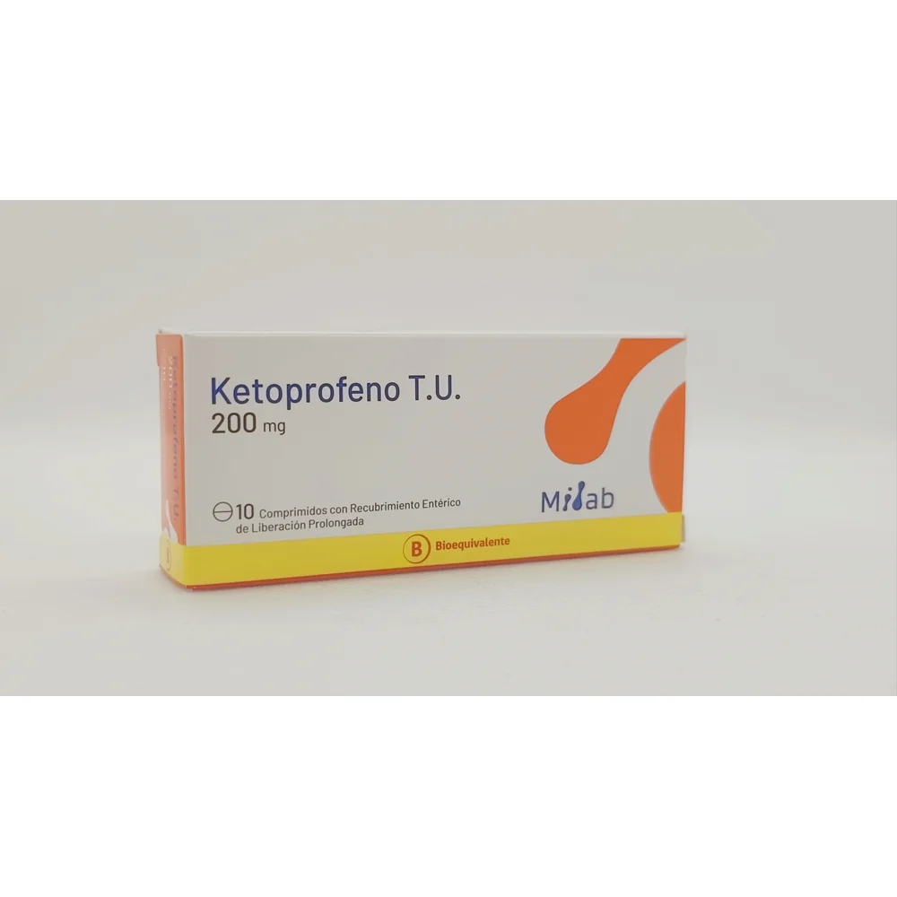 KETOPROFENO T.U. 200 MG CJ X 10 COMP RECUBIERTOS