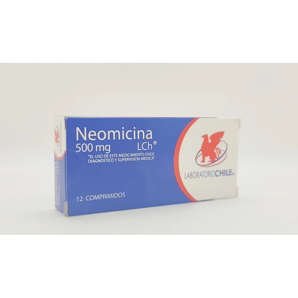 NEOMICINA 500 MG CJ X 12 COMPRIMIDOS