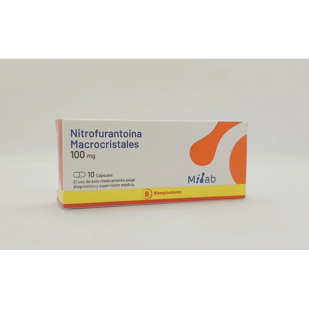 NITROFURANTOINA MACROCRISTALES 100MG CJ X 10 CAPSSULAS