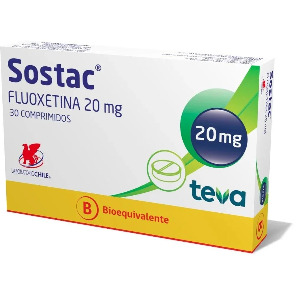 SOSTAC 20 MG X 30 COMPRIMIDOS (FLUOXETINA)